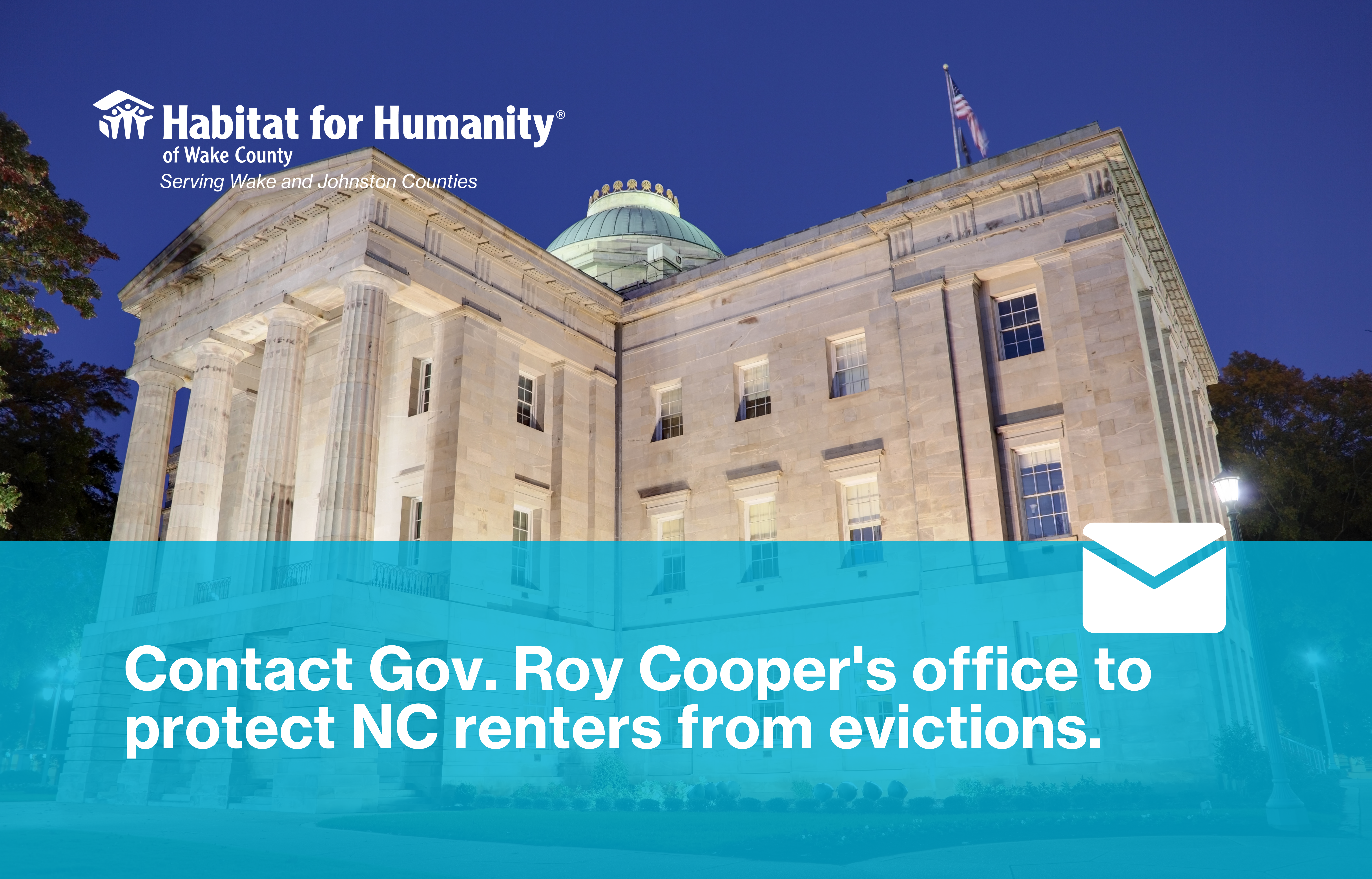Contact Governor Coopers office today to protect NC families from evictions