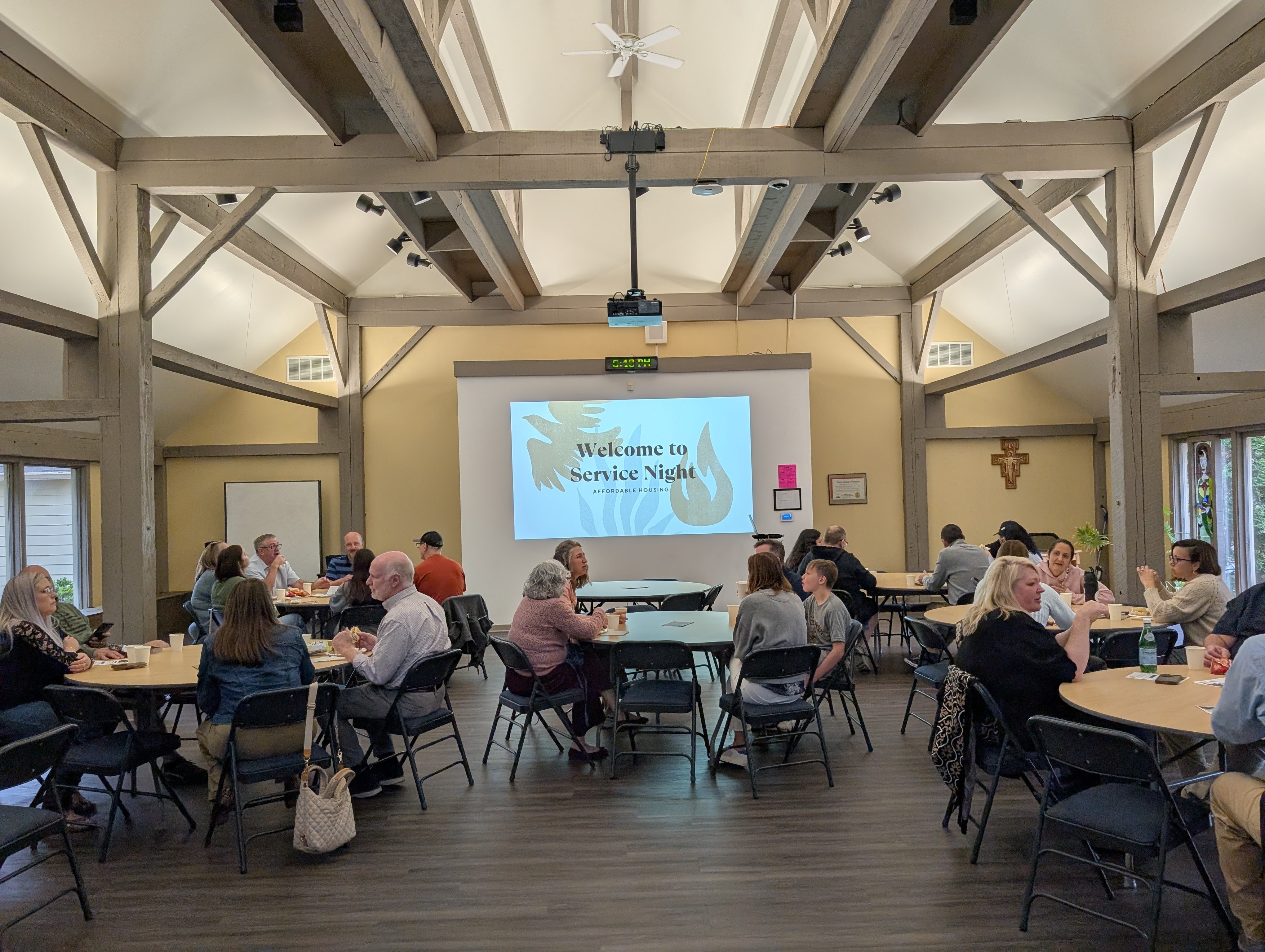 adults gather for St. Francis' faith service night 