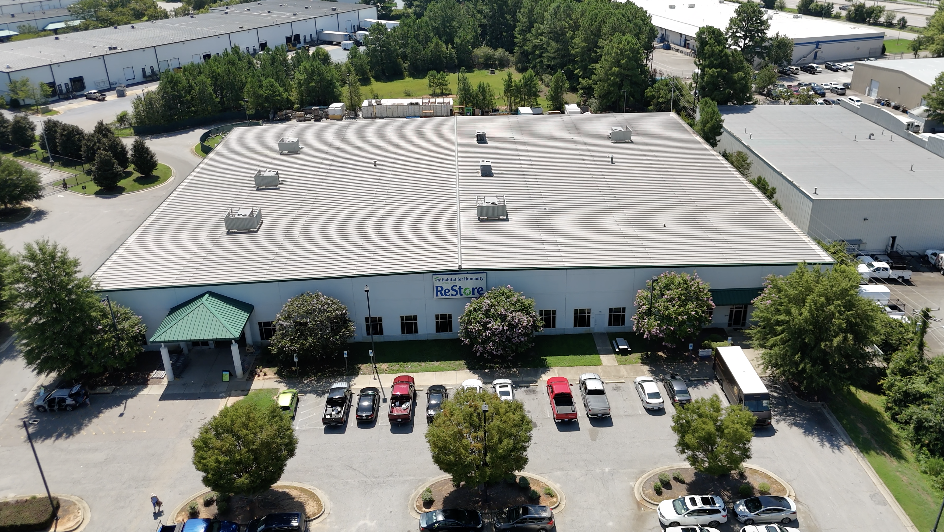 Aerial view of the Raleigh Blvd. ReStore 2024