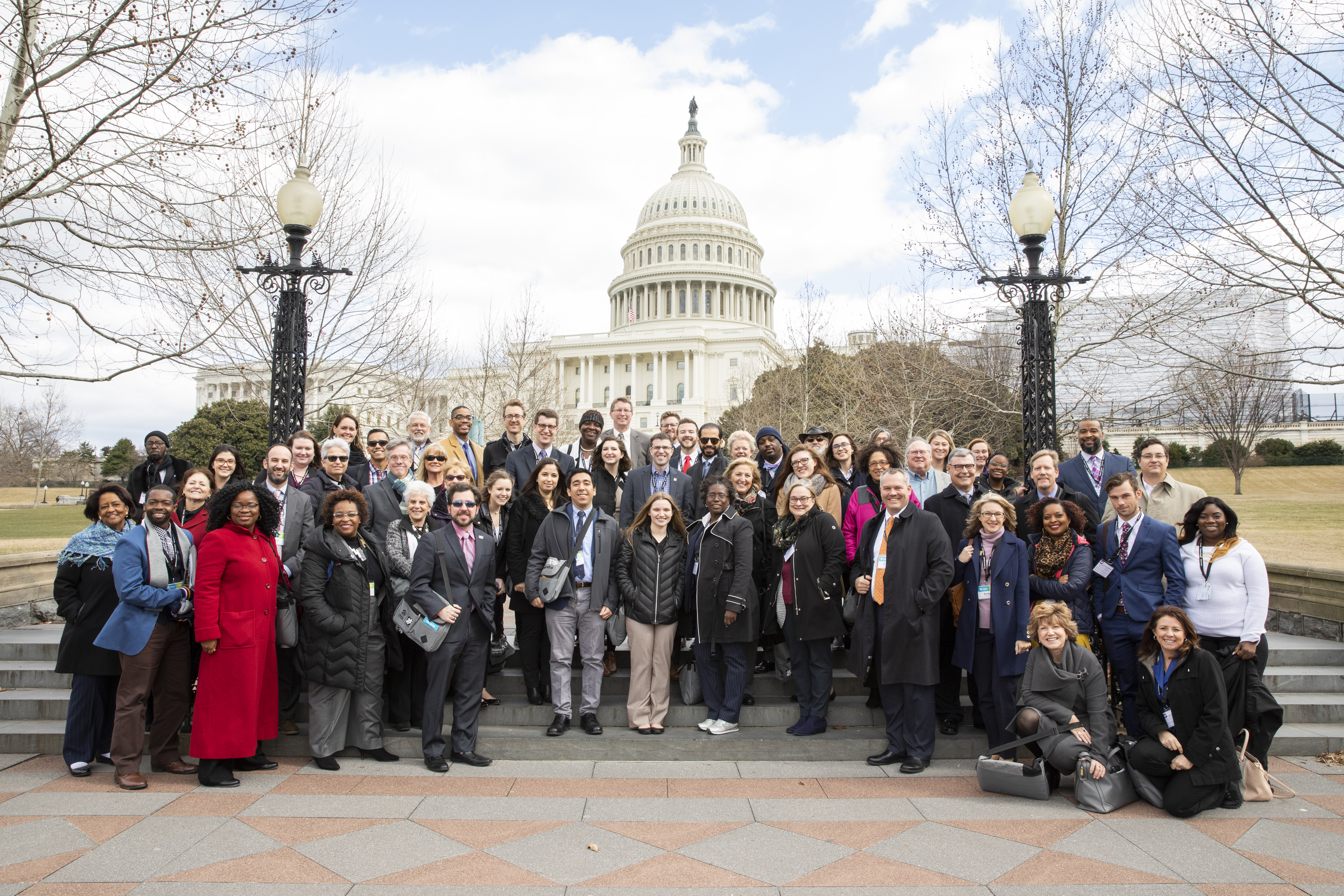 Advocates at Washington D.C. lobbying for housing on behalf of Habitat for Humanity