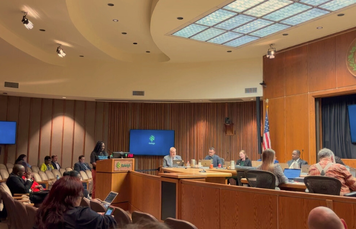latoria johnson speaks at wake county budget hearing