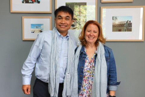 Habitat Cambodia director with Habitat Wake CEO