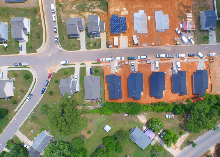 Aerial view of Crosstowne